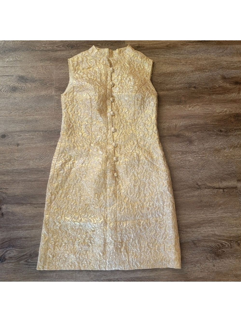 Vintage Gold Dress by Gina Rinaldi #1827 - Picture 3 of 15
